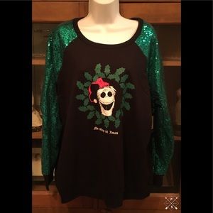3x Juniors Nightmare Before Christmas Sequin Top!
